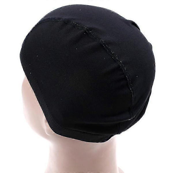 Svart Spandex Dome Mössa Mesh Hårnät För Att Göra Peruker Snood Stretchig Perukmössa