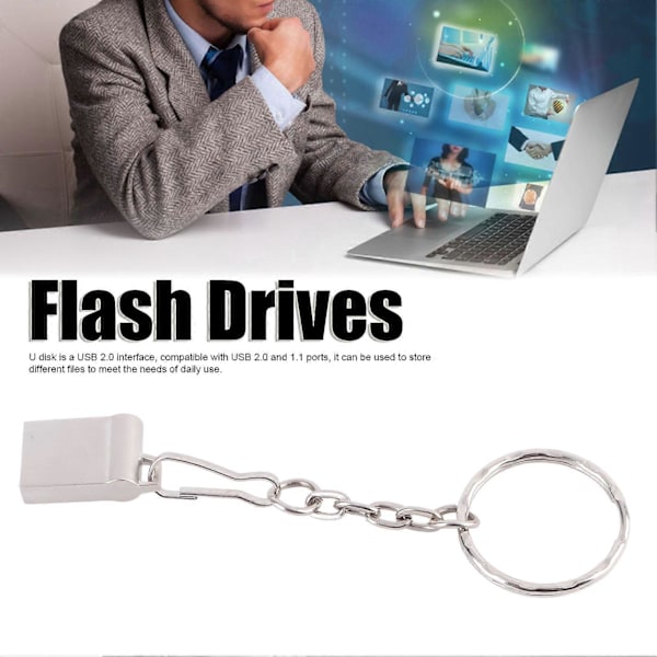 USB 2.0 -muistitikut, irtotavarana, muistitikku vetoketjulla tiedostojen tallennukseen ja jakamiseen, 2GB