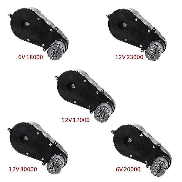 12000-30000 Omdr. 6v/12v Elektrisk Motor Gearkasse Til Børne Elbil Legetøj