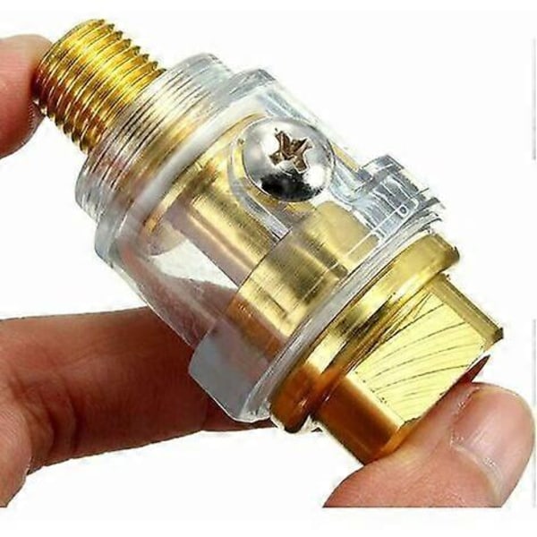 Mini Smøreapparat, 2 stk. Luftoljer 1/4\" Inline Oljer Mikro Spray Luftoljer for Luftverktøy Luftkompressor Tilbehør