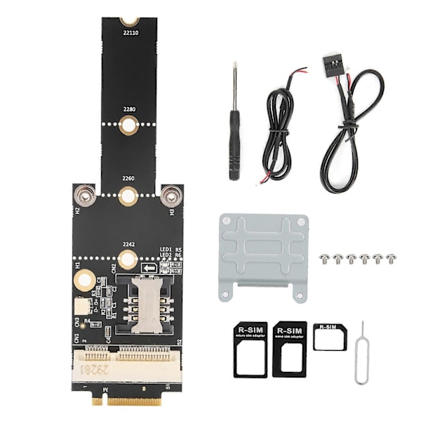Adapterkort Mini PCIE til NGFF(M.2) Key M Netværkskonverter til Win10/8/7/2000/Linux