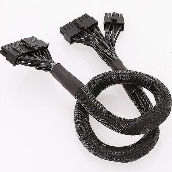 10+18-pin til 24-pin Modulært Strømkabel kompatibelt med Corsair RM550X RM650X RM750X RM850X RM850X RM1000X