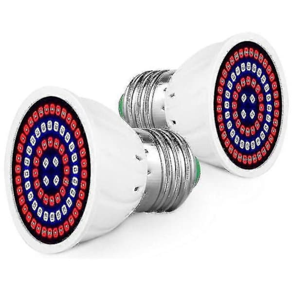5-pack LED-växtlampor för inomhusväxter - Fullspektrumljus Trädgårdsdekor --Uki E14 80