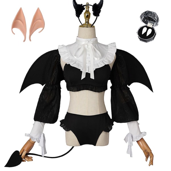 Succubus Kostym Anime My Dress-up Darling Kitagawa Marincos Little Charm Rikyu Cosplay Suit Kvinna Devil XL