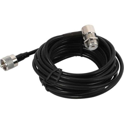 4,88 m (16 ft) RG58 PL259 UHF til SO239 kabel til bilradio mobilantennemontering