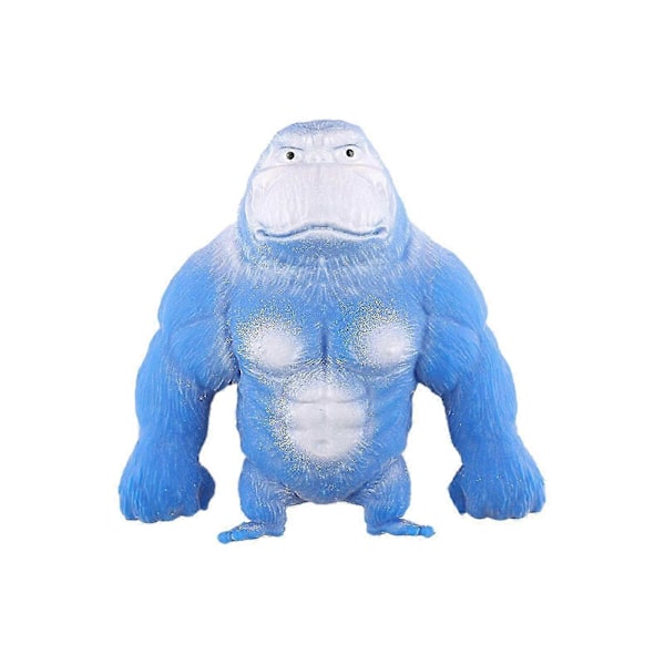 Brun Apleksleksak TPR Stretch Gorilla Leksak Klämleksak För Barn Vuxen Stresslindring
