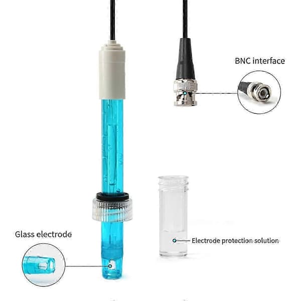 PH Elektrod Sensor Sond Fabrik Industri Laboratorium Pool Vattenanalysator PH Mätare Testare PH Sond B