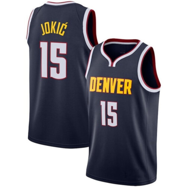 Herr Dam Baskettröja JOKIC 15# MURRAY 27# PORTER JR. 1# vuxen Mode Top tee Sport T-shirts navy #15 A M