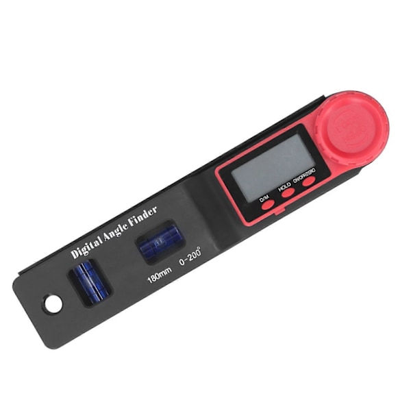 2 i 1 Mini Digital Vinkelmätare Linjal Gradtalsskiva Blå Bubblor LCD Digital Display Vernier Skjutmått för Träbearbetning