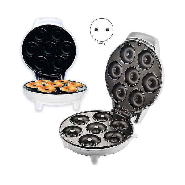 Mini Donuts Maskin 220v Donut Maker Maskin DIY Hjemmebruk Mini Maker Hvit EU Plugg
