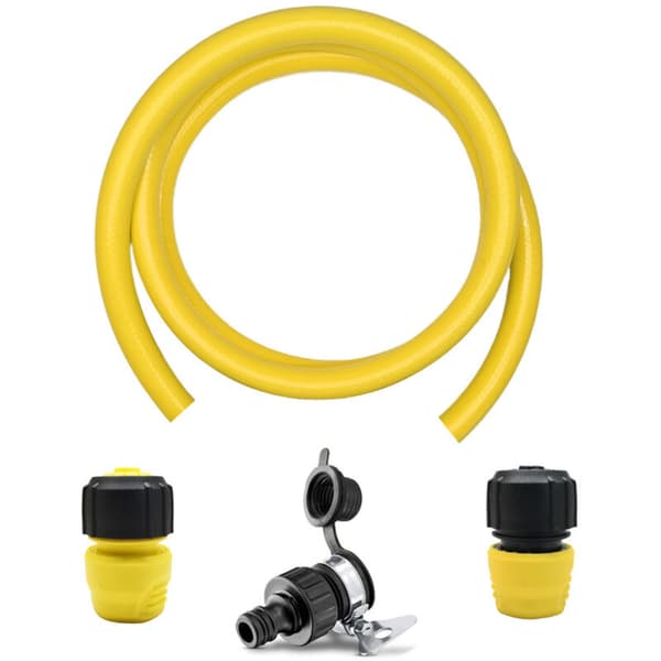 Karcher damptilbehørssæt til Karcher SC-serien - 1 sæt med 2,5 m vandindløbsslange + 3 stik