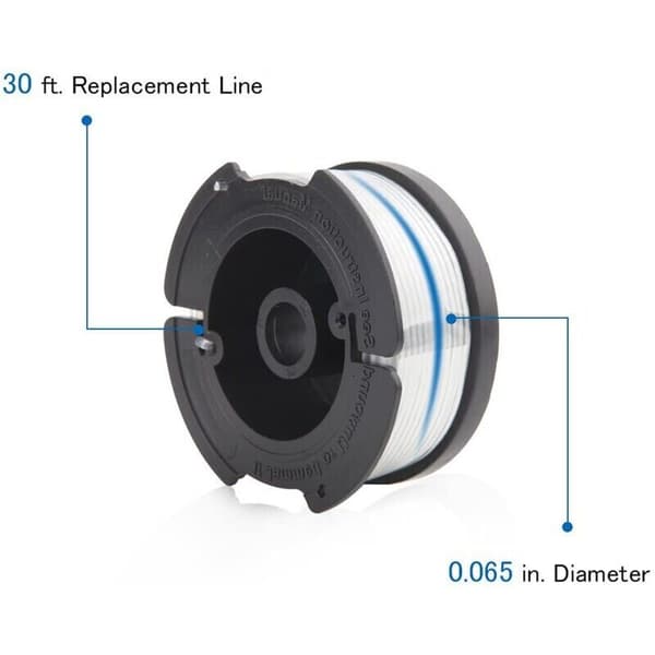 AF-1006 trimmertrådsæt til Black & Decker elektriske plæneklippere inkluderer to spolelåg til at erstatte de eksisterende plæneklipper-spolelåg.