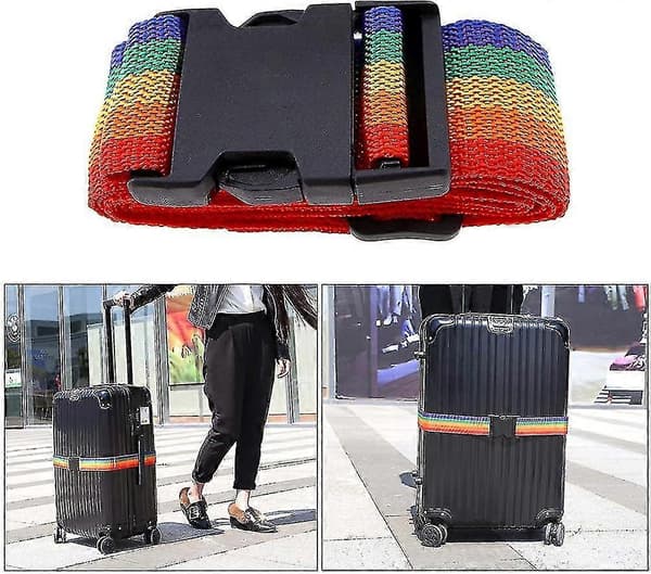 4-pack Resväska Bagageremmar. Bagagerem Set med Spänne