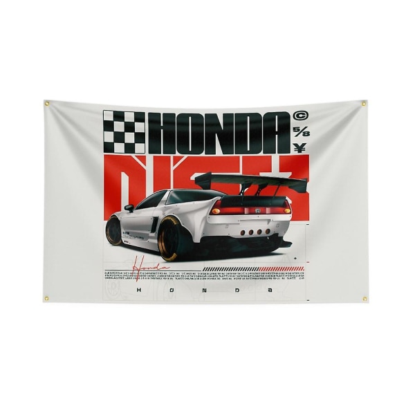 3x5ft Eat Sleep Jdm Flagga Polyester Digitaltryck Bil Modifiering Kultur Banner Dekoration 90x150cm