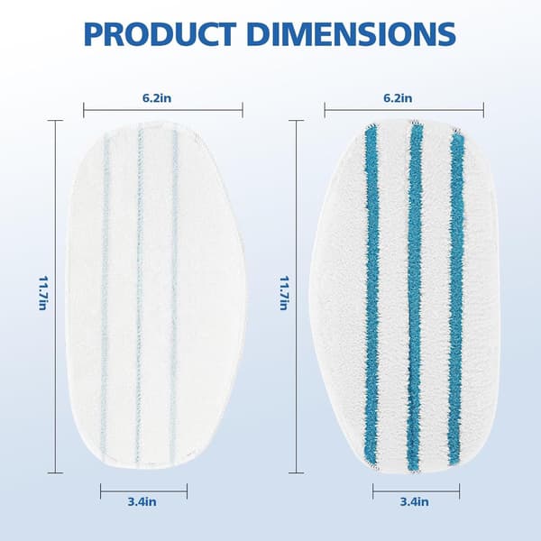 Kompatibel med PurSteam ThermaPro mikrofibermoppepute