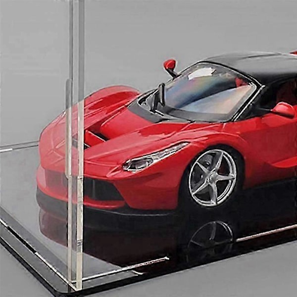Transparent Leksaksbilsmodell Varm Dammtät Display Skyddsbox, Lämplig kompatibel med 1/18