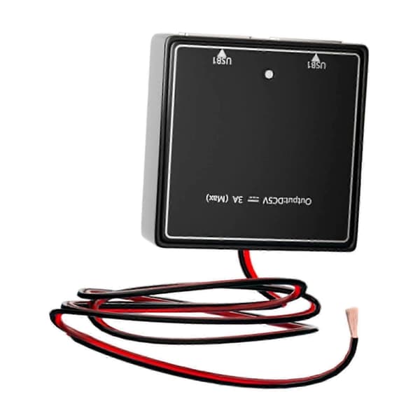 Solar Spenningsstabilisator Solcellepanel Batteriladeregulator Hurtiglading Hjem 2 USB Svart Utendørs 5V3A Solcellepanel Regulator 5V to 30V 300cm