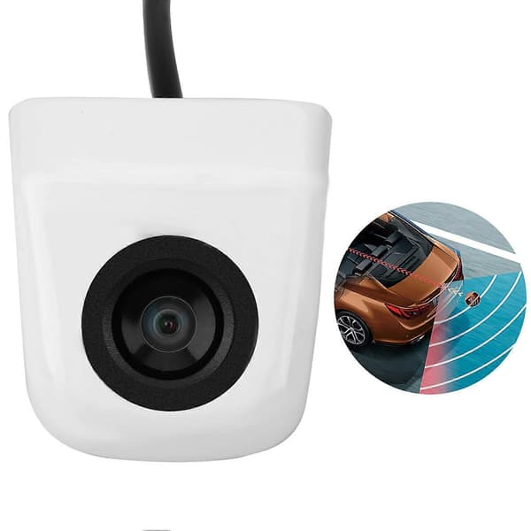 Bil CCD Backkamera Parkeringskamera Vattentät Vit