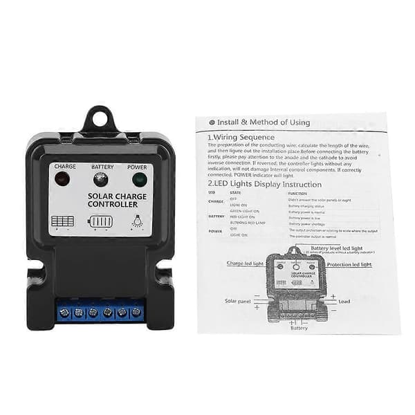 PWM Intelligent Smart Solenergi Udladningsladecontroller Regulator DHS5S6V/12V 10A