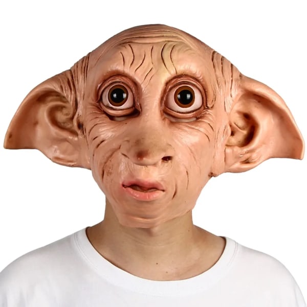 Dobby Mask House-Elf Cosplay Kostym rekvisita Halloween Fancy Dress Party Huvudbonader Meng Håll dig verklighetstrogen Dress Up mask