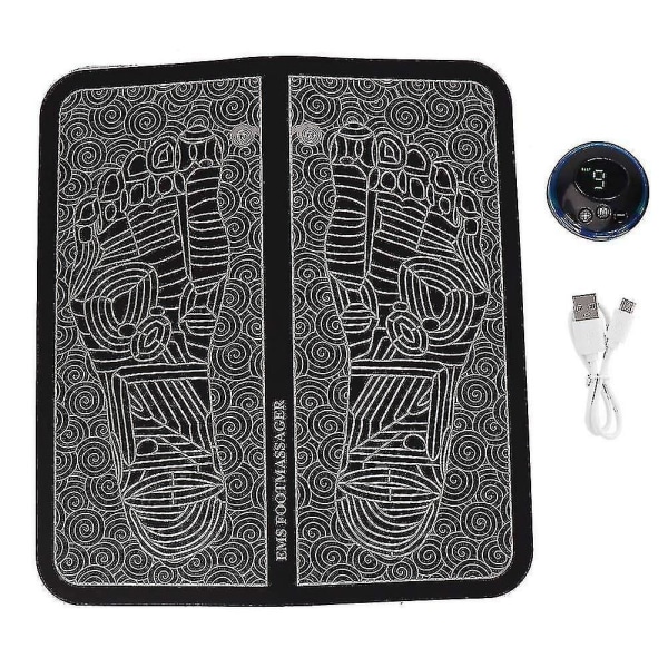 Tflycq Ems Foot Massager Elektrisk Fotmassage Pad Fötter Muskelstimulator Massager Mat