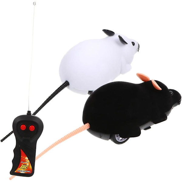 2st flockande möss Minidjurleksaker Minileksaker Minileksaker för barn Halloween festtillbehör Halloween skämtleksaker Halloween trickleksaker Radiokontrollmus