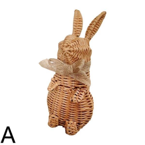 Rattan Påskeæg Kanin Ornament