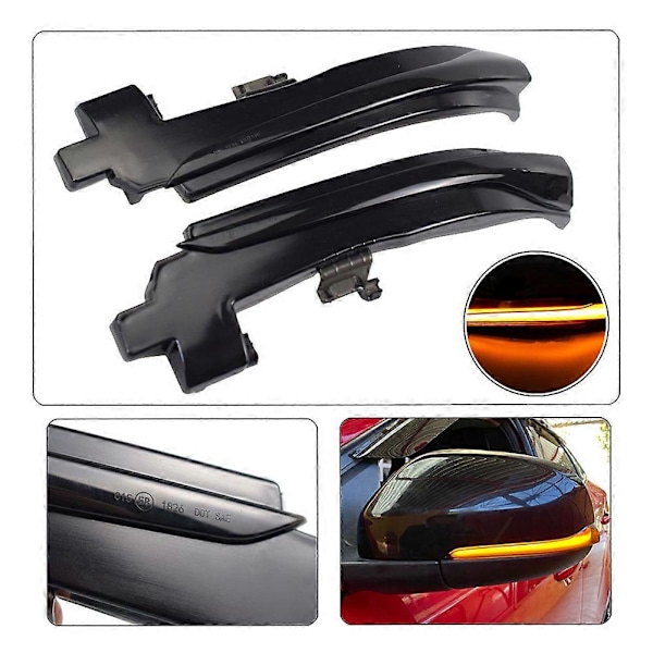 For V40 CC II S60 2011-2018 S80 V70 III Bil Dynamisk LED Blinklys Sidespeil Lys Indi