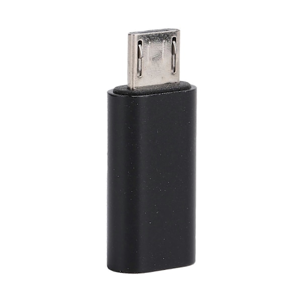 TypeC Adapter Konverter Hona till Micro Hane Mobiltelefon Datalinje USB Laddning (Svart)