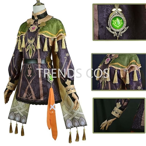 Cos Game Genshin Impact Collei Sumeru Dendro Avidya Forest Ranger Trainee Cosplay Costume Project Comics Collei Dress Peruk XL