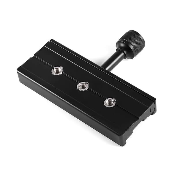 Sort QR-120 Klemmeadapter til Quick Release Plade 1/4\" 3/8\" til Arca SWISS RSS Tripod