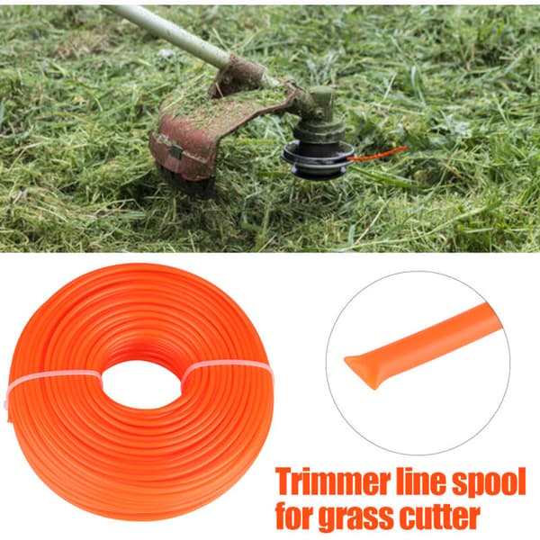 Rund 3 mm 50 m Trimmerline til Plæneklipper