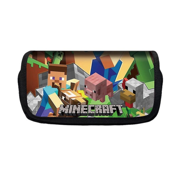 Minecraft Case med stor kapacitet Pennfodral Penna Organizer Brevpappersväska För fans Barn Pojkar Flickor Presenter style 4