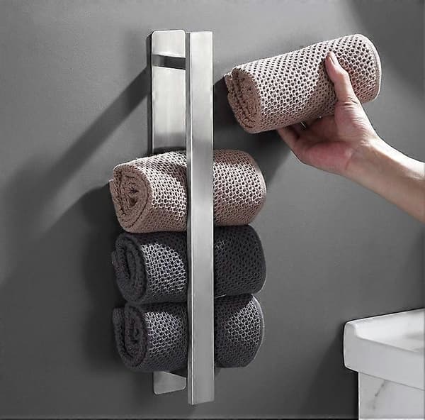 40cm Baderom Håndklestativ Selvklebende Håndklestang Rustfritt Stål