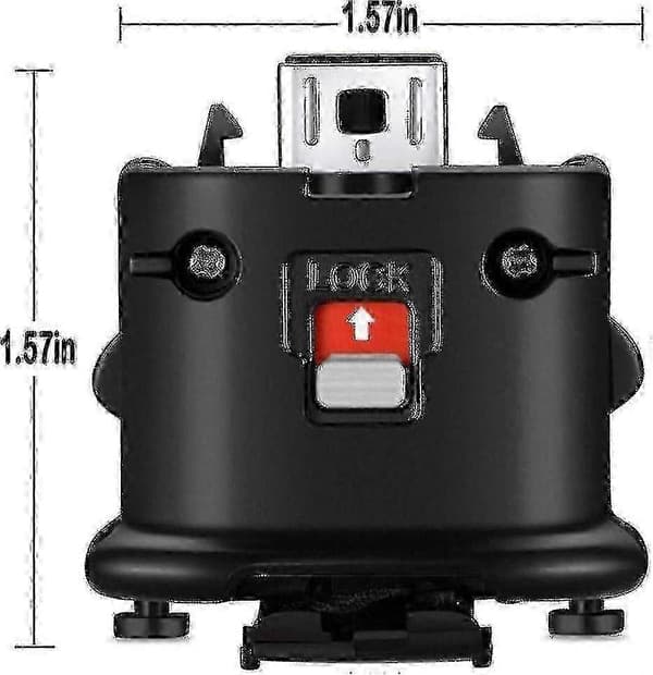 2 Motion Plus Adapter Sensor for Wii Remote Controller, Motion Plus Adaptor Accelerator Replacement for Wii Motion Plus Adapter Black