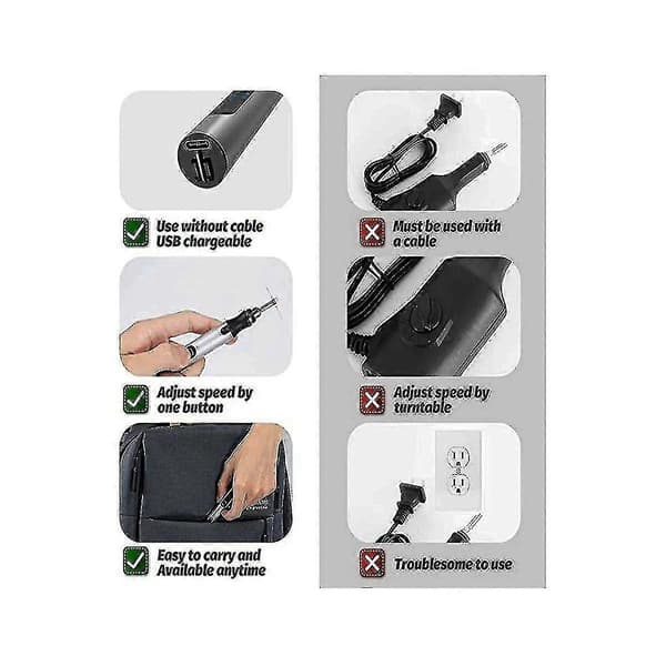 Usb Customizer Profesjonell Graveringspenn 30 Bits, Oppladbar Graveringspenn Trådløs, Graverer Til