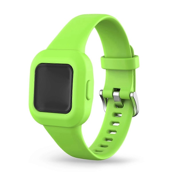 Silikonarmband i enfärgad design för Garmin Vivofit jr 3 - Gräsgrön