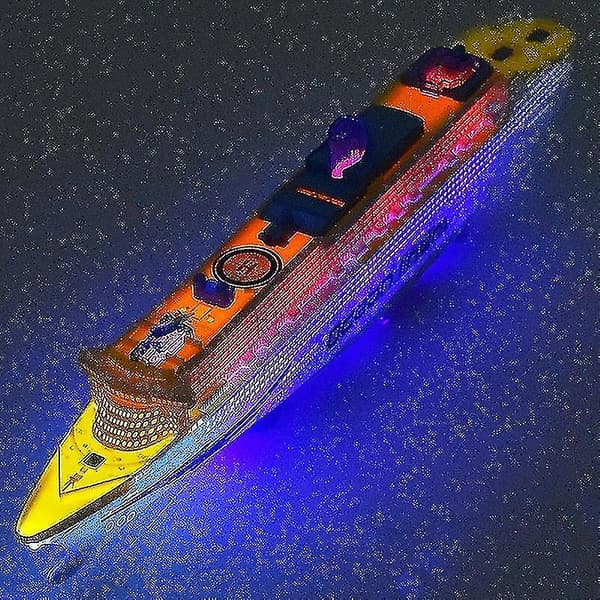 Elektrisk Oceanliner Krydstogtskib Legetøj Blinkende Musik Børnelegetøj Model