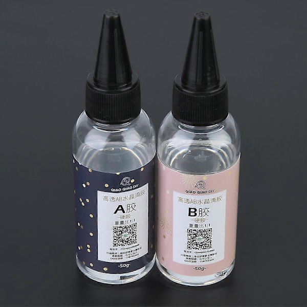 Høj Transparent Krystal Lim AB Dråbelim Håndværk Epoxy Resin (100g/3.5oz 1:1)