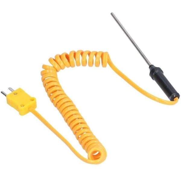 Typ K termoelement, sond i rostfritt stål, handtermometer, sondsensor WRN02B3x80mm