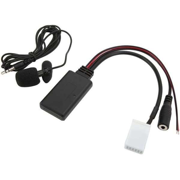12-bens bilradio RD4 Bluetooth musik Aux lydkabeladapter erstatning til Citroen C2 C3 C4 C5 C6 C8 med mikrofon