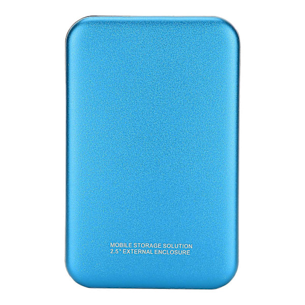 Harddisk Kabinet Bærbar 2.5in SATA til USB 3.0 Harddisk Boks med Datakabel Opbevaringstaske til Laptop Desktop Blå