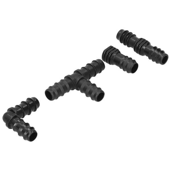 20 st/set Droppbevattningssystem Sprinkler Elbow Tee Kopplingsanslutningar Trädgårdstillbehör
