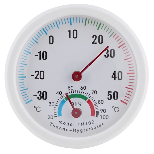 4 st Dial Termometer Hygrometer Skrivbord Induktion Temperatur Fuktighetsmätare (YMCAT)