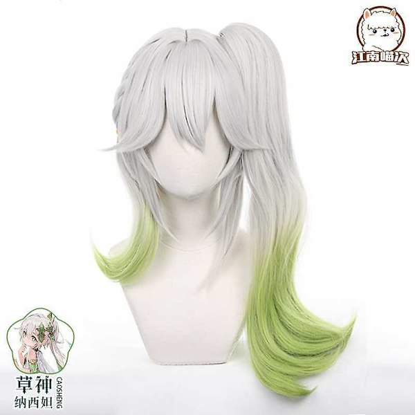Genshin Impact Nahida Cosplay Kostym Vuxen Barn Karneval Uniform Peruk Anime Halloween Kostymer Kvinnor Spel Lesser Lord Kusanali Wig