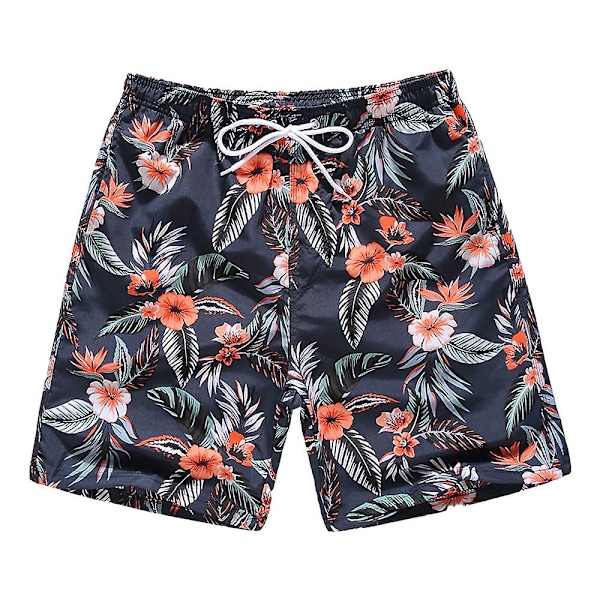 Snabbtorka strandshorts för män med printed casual shorts M