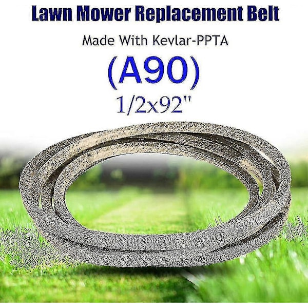 (a90) 0.5x92 tum Ersättnings Kevlar Gräsklipparbälte Passar För Ayp/john Deere/ariens/husqvarna/poulan/snapper