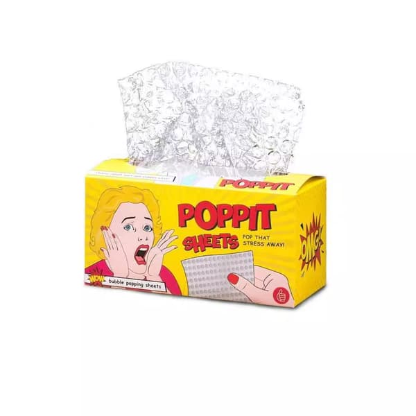 Poppit Sheets Bubbelplast Silkespapper Leksak Bubbelplast Bubbelplast Silkespapper