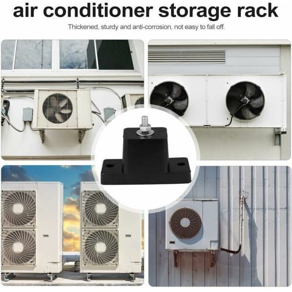 Set med 4 vibrationsdämpande gummifästen/luftkonditioneringsfästen