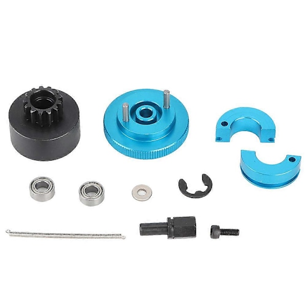 1 Set 13T Svänghjul Hastighet Koppling Variator Set Klockfjädrar Passar för 1/10 RC Nitro Motor (Blå)